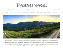 Tablet Screenshot of parsonagewine.com